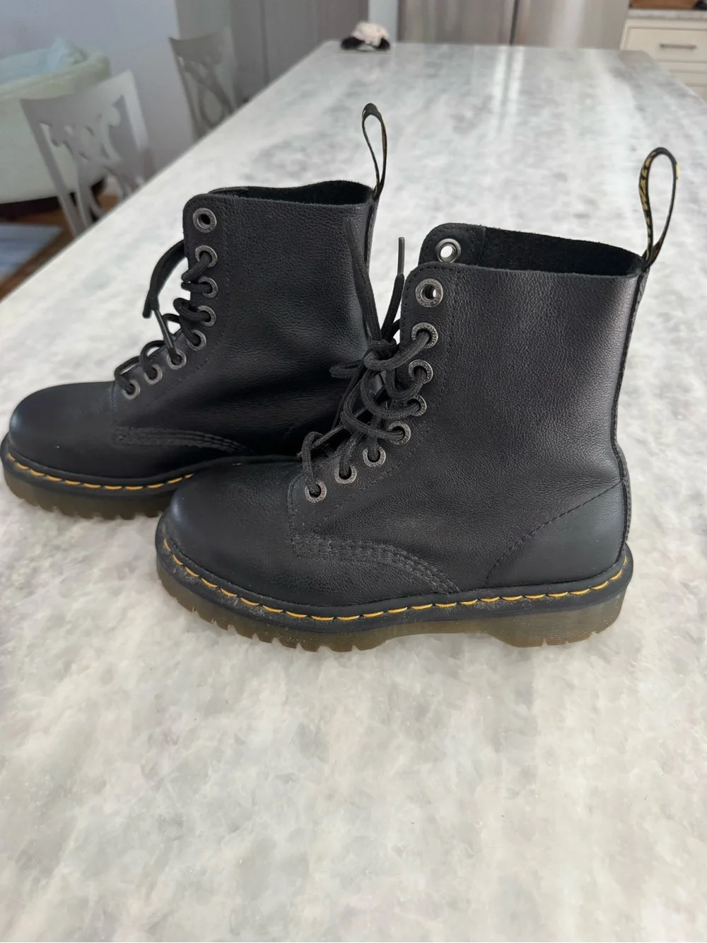 Dr. Martens Black 1460 Pascal Bex-8 Eye Platform Interior Lace-up Boots (Pascal)